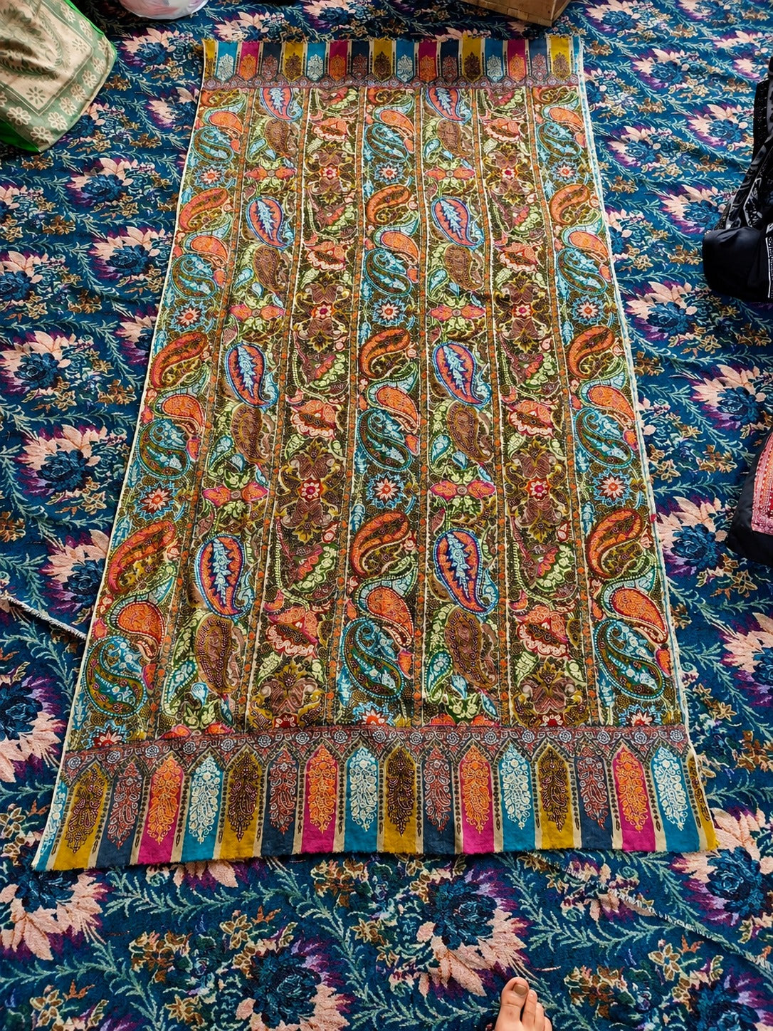 Kashmiri Pashmina Shawl - Kalamkari Art